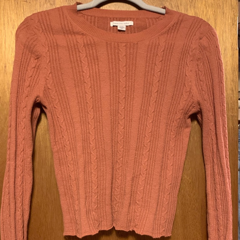 Peach/Pink Fitted Sweater